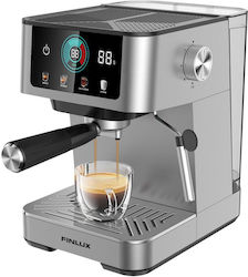 Finlux Espressor 1100W Presiune 20bar Gri FEM-1677CB Finlux Espressor 1100W Presiune 20bar Gri FEM-1677CB
