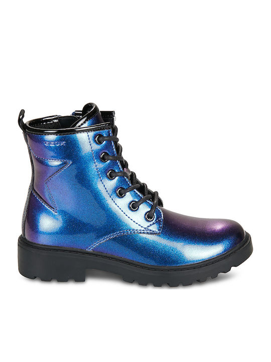 Geox J Casey Kids Ankle Boots with Zipper Navy ...