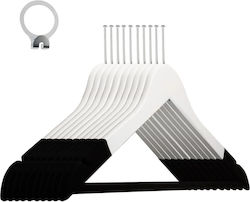 Set 50 Cârlige Anti-Furt Hotel Humero Margini Catifelate Design Clasic Negru Alb Set 50 Cârlige Anti-Furt Hotel Humero Margini Catifelate Design Clasic Negru Alb