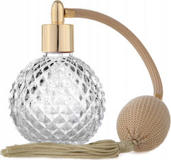 Sticlă De Parfum Cu Capac Cu Pulverizator Capacitate 90 Ml Model Vintage Crem Sticlă De Parfum Cu Capac Cu Pulverizator Capacitate 90 Ml Model Vintage Crem