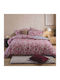 Nef-Nef Homeware Harmony Σετ Σεντόνια King Size με Λάστιχο 240x270+35εκ. Bordo (4τμχ)