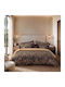 Nef-Nef Homeware Audrey Подредба Чаршафи King Size с Еластична лента 240x270+35ек. Кафяв (4бр.)