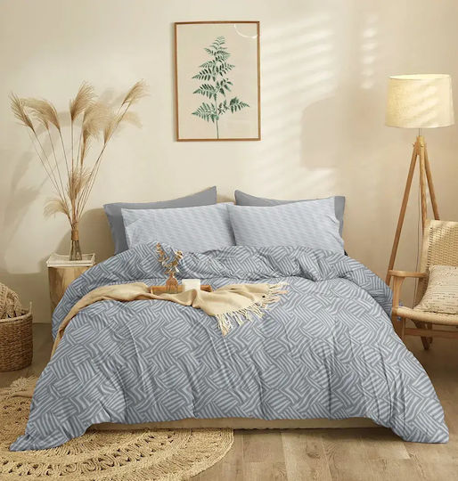 Cokitex Set Bed Sheets Single 165x260cm Marty Grey 3 Pieces