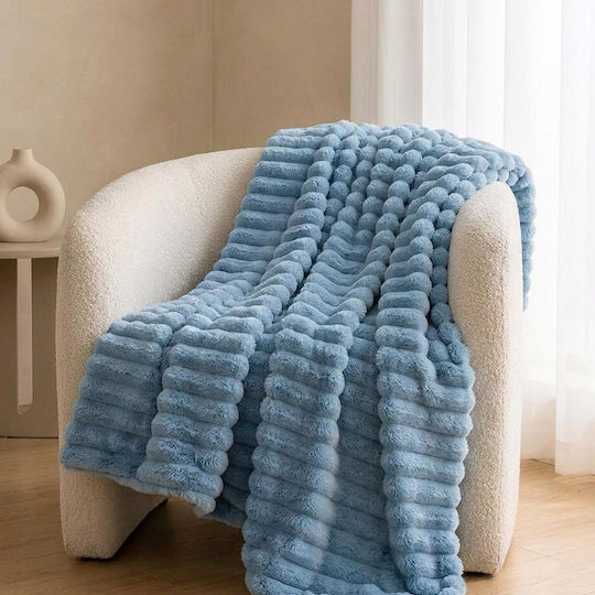 Next Furry Single Blanket 150x200cm Blue