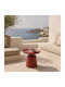 Rundes Beistelltisch Rote M49xL49xH44,5cm