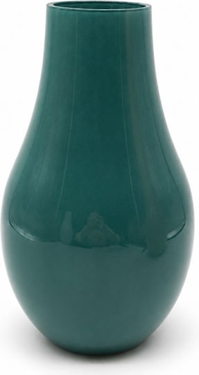 Dekorative Vase Glas Türkis 15x15xH25cm