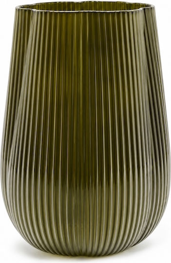 Dekorative Glasvase Grüne 17xH26cm