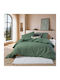 Nef-Nef Homeware Σετ Плик за завивка 100% памук 170x240cm Единичен с Калъфка за възглавница Зелен