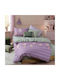 Nef-Nef Homeware Сет Единични Памучни Спални Комплекти Fairy Tale Лилав 170x260см 3 Бройки