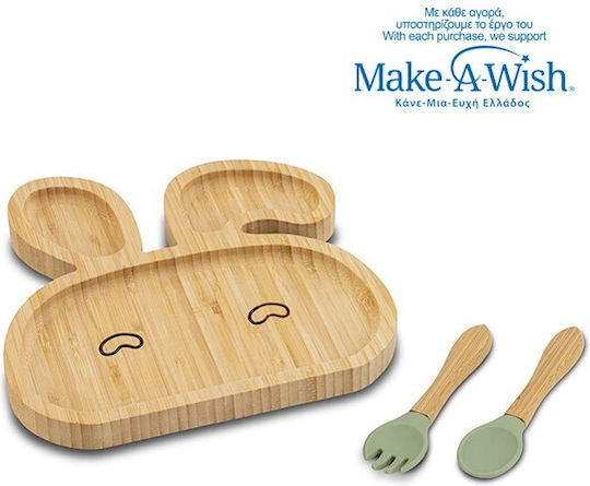 Nava Nava Baby- und Kinder-Essgeschirr aus Bamboo mit Rutschfester Basis 3er Set