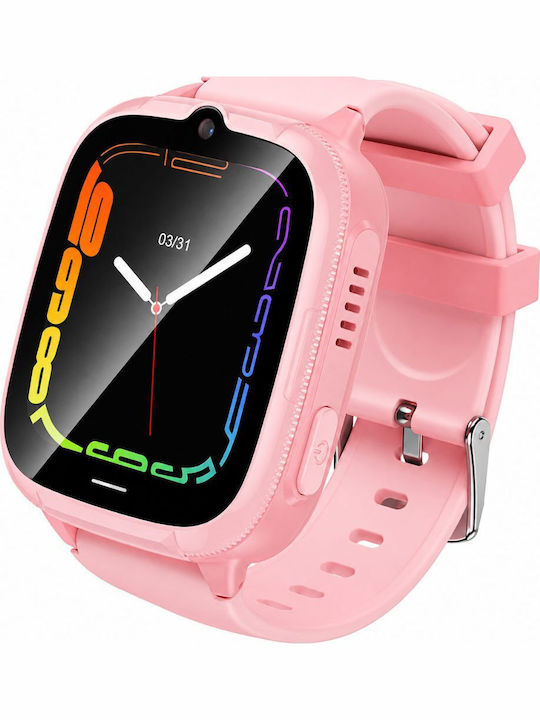 Hoco Παιδικό Smartwatch 4G με GPS & Κάμερα Ροζ