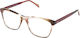 El Greco 9290 C2 Women's Acetate Butterfly Prescription Eyeglass Frames Brown
