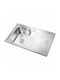 Drop-In Kitchen Sink Inox W76xD45cm Silver
