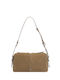 Classic Leather Women's Shoulder Bag Suede Brown