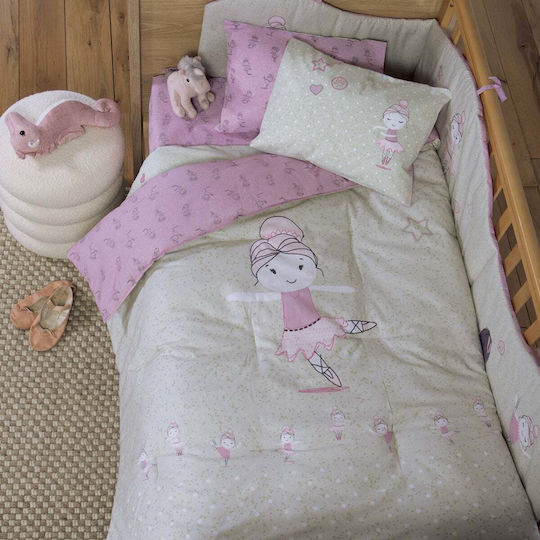 Nef-Nef Homeware Ballerine World Kinderbettdecke Für Krippe Grün 110x140cm