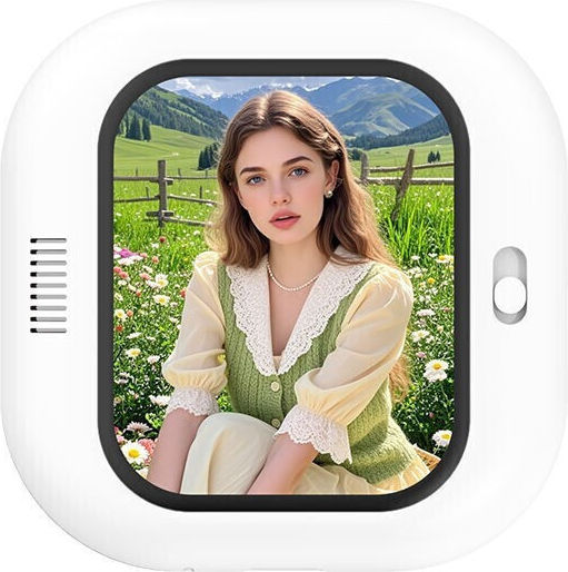 Magnetic Selfie Screen 2.01" Oglindă Magnetică Selfie pentru Smartphone Alb