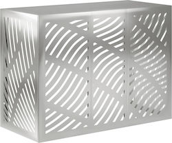 Vidaxl Abdeckung der Außeneinheit Klimaanlage Silber 110 X 50 X 80 Cm