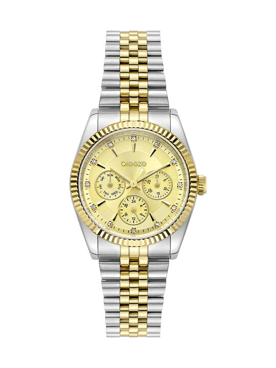 Breeze Women's Battery Watch with Silver Steel ...
