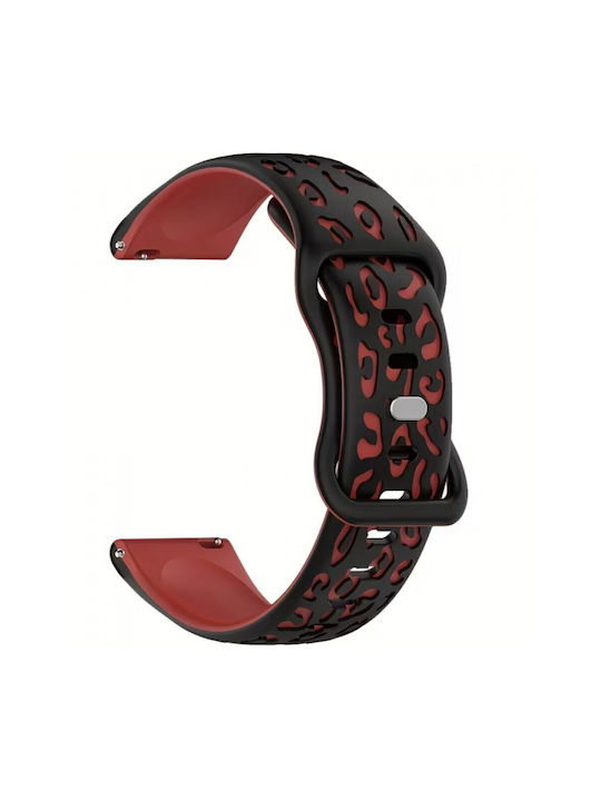 Λουράκι Σιλικόνης Concave Xiaomi Watch S4 41mm Black+red