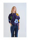 Damen Pullover Blau