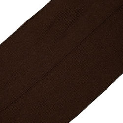 Ribbed Knitted Double Brown 12*100cm