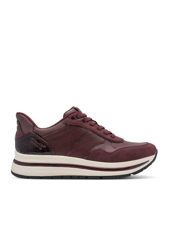 Damen Sneakers Burgundische
