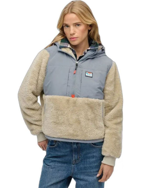 Superdry Super Μπουφάν Μπεζ