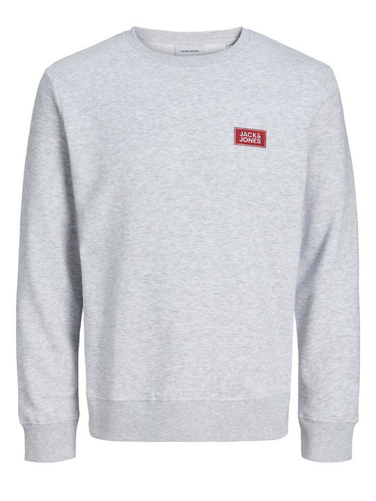 Jack & Jones Мъжки Суитшърти Уайт Меланж Сив