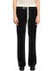 Women's Fabric Trousers Black/White