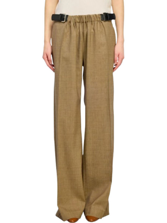 Women's Fabric Trousers Brown