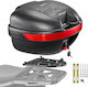 Vevor Motorrad-Topcase 30l Universell Wasserdichte Hecktasche Pp Abnehmbares Top-Box Motorrad Schloss Sicherheit & Rücken Gepäckaufbewahrung