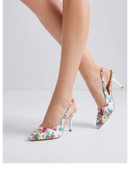 Pumps Mit Mittelhohem Mehrfarbigen Absatz