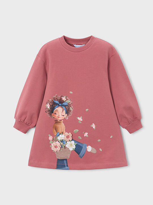 Mayoral Girls Sweatshirt Dress Long Sleeve Soft...