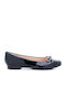Damen Ballerinas aus Lackleder Schwarze