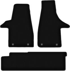 Basic Black Velour Mats Vw Transporter T6 Van 2 Rows 2015-2019 Basic Black Velour Mats Vw Transporter T6 Van 2 Rows 2015-2019
