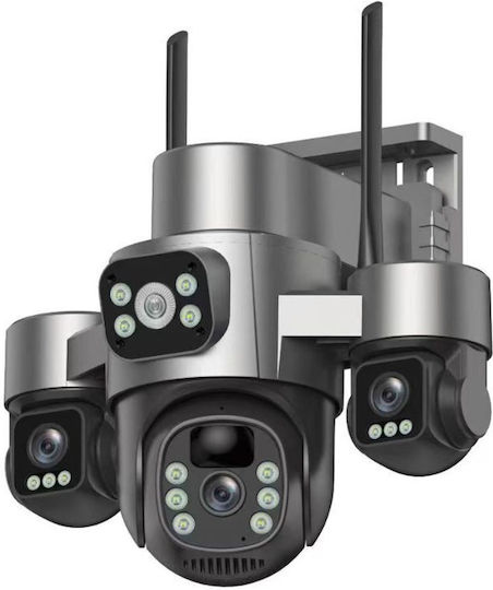 QL91AOV IP Triple Surveillance Camera Wi-Fi/4G Full HD+ 6MP Waterproof Battery with Two-Way Communication