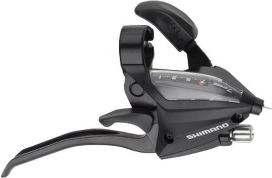 Shimano ST-EF500-7R-4A Right 7 Speed Internal Cable 2050mm V-Brake Need Power Modulator Black Ind. Pack
