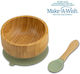 Nava Nava Baby- und Kinder-Essgeschirr aus Bamboo mit Rutschfester Basis 2er-Pack