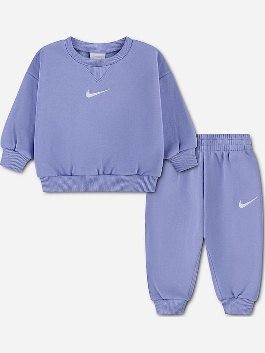 Kinder Trainingsanzüge Crew Sweatpants Set Flieder