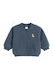Kinder-Sweatshirt Strickjacke Blau