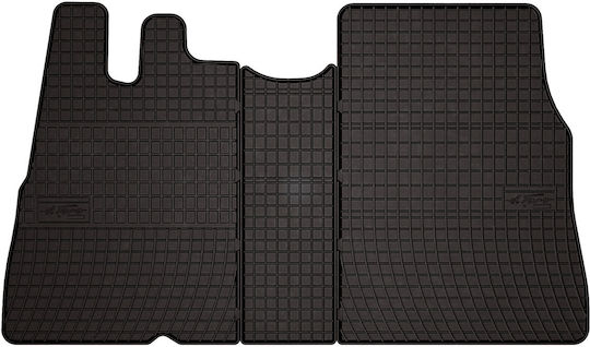 Rubber Car Mats Fiat Ducato Ii Van Type 230/244 1994-2006 Black Fitted