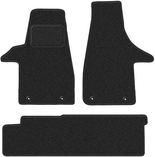 Covorașe Auto Din Velur VW Transportator T6 Van 2 Rânduri 2015-2019 Antracit