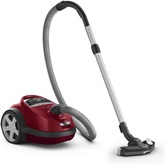 Philips Solid Vacuum 2200W with 4lt Container Red