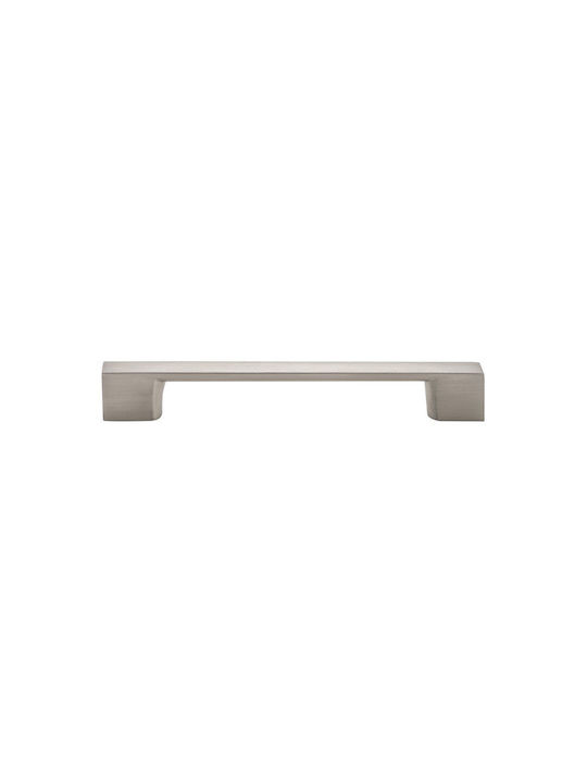 Viometale Möbelgriff aus Metall Nickel Matt mit Lochabstände 160mm 05.90-160.59