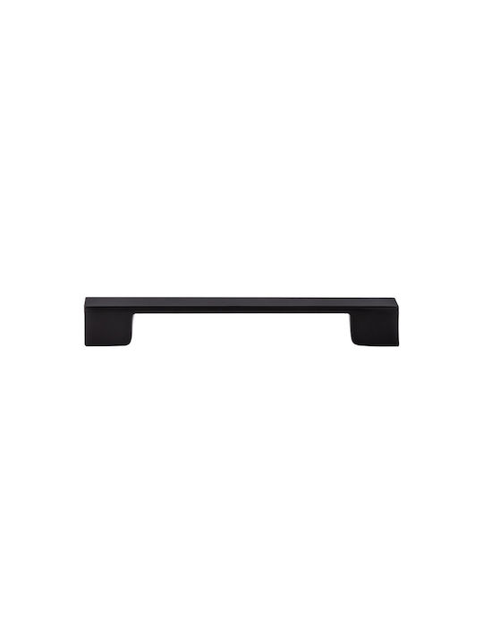 Viometale Möbelgriff aus Metall Schwarz Matt mit Lochabstände 224mm 05.90-224.K4