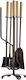 Zogometal Fireplace Tool Set with Bronze Stand ...