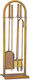 Metallotechniki Fireplace Tool Set With Bronze Stand Holder