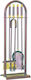Metallotechniki Kaminwerkzeug-Set mit Kupfer-Kaminständer-Halter-Set