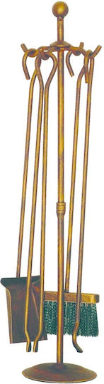 Metallotechniki Metallotechniki Kaminwerkzeug-Set mit Bronze Kremantala