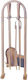 Metallotechniki Kaminwerkzeug-Set mit Bronze-Kaminständer-Halter-Set